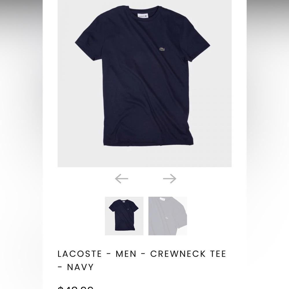 Lacoste Crew Neck Tee